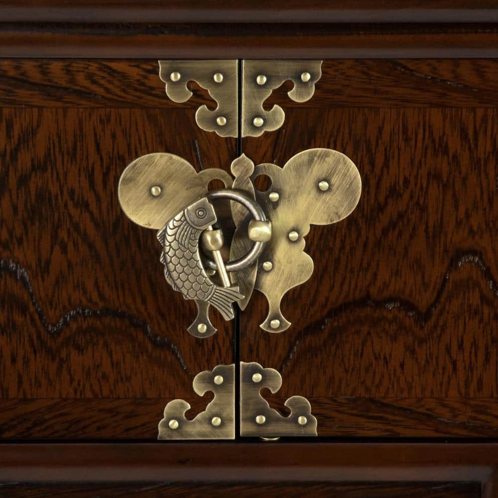 Brown Trunk by Oriental Furniture 5 Brown Trunk by Oriental Furniture - Image 3