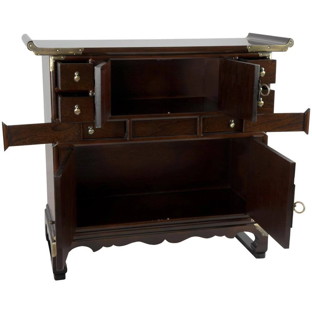 Brown Trunk by Oriental Furniture 4 Brown Trunk by Oriental Furniture - Image 2