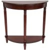 Half Round Brown End Table by Oriental Furniture -Cheap LR Home Store brown oriental furniture end side tables xa table2 cry 64 1000