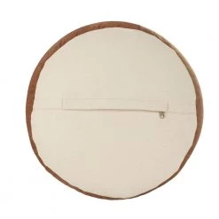 16 in. Clay Brown/Beige Rustic Industrial Block Pouf by LR Home -Cheap LR Home Store clay brown beige lr home ottomans poufs34004mlt1414 66 1000