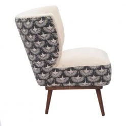 Handmade Cream/ Charcoal Animal Organic Cotton Chair by LR Home -Cheap LR Home Store cream charcoal lr home accent chairs 3662a8184d9348 4f 1000