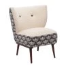 Handmade Cream/ Charcoal Animal Organic Cotton Chair by LR Home -Cheap LR Home Store cream charcoal lr home accent chairs 3662a8184d9348 64 1000