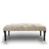 Solid Tufted Cream Indoor Bench by LR Home -Cheap LR Home Store cream lr home bedroom benches bench99018wht3b14 64 1000