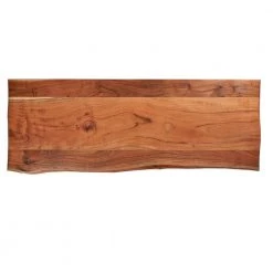 Live Edge Gloss Brown/Chestnut 72 in. x 16 in. x 18.5 in. Wooden Bench by LR Home -Cheap LR Home Store gloss brown lr home dining benches bench99082nat6016 c3 1000