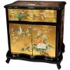 Birds and Flowers Gold End Table by Oriental Furniture 1 Birds and Flowers Gold End Table by Oriental Furniture -Cheap LR Home Store gold oriental furniture end side tables lcq et ha2019 64 1000