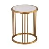 20 in. Sintered Stone Round End Table with Golden Stainless Steel Frame by HOMEFUN 2 20 in. Sintered Stone Round End Table with Golden Stainless Steel Frame by HOMEFUN -Cheap LR Home Store golden homefun end side tables hfhdsn 052gd 64 1000