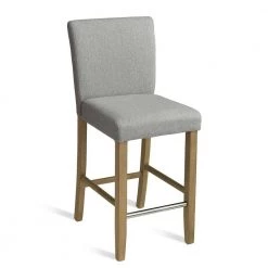 17 in. W x 40 in. H Fabric Upholstered Gray High Back Solid Wood 26 in. Counter Stool (Set of 2) by Elevens -Cheap LR Home Store gray elevens bar stools portland midbar grey 4f 1000