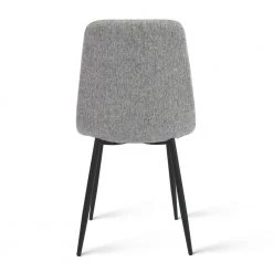 Gray Fabric Upholstered Dining Side Chair (Set of 4) by Elevens -Cheap LR Home Store gray elevens dining chairs bingo grey 4 66 1000