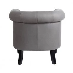 Modern Gray Fabric Accent Arm Chair with Storage Ottoman Set by HOMEFUN -Cheap LR Home Store gray homefun accent chairs hfhdsn w570 1 66 1000