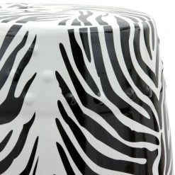 Zebra Porcelain Ottoman by Oriental Furniture -Cheap LR Home Store gray oriental furniture ottomans bw garden9 c3 1000