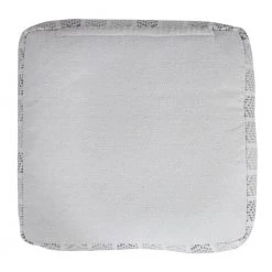 Everyday Gray / White 18 in. x 18 in. x 14 in. Chevron Stripe Pouf Ottoman by LR Home -Cheap LR Home Store gray white lr home ottomans poufs34045gry1612 66 1000