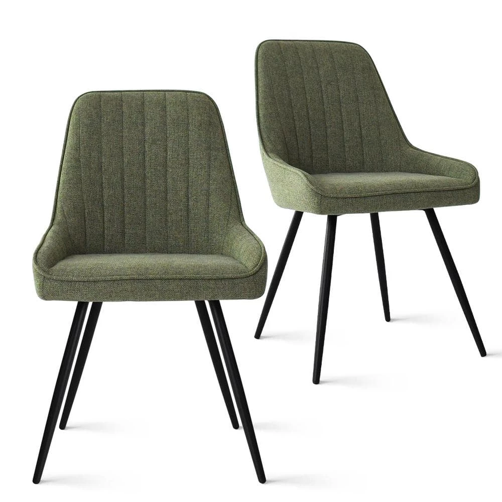 Boston Green Upholstered Side Chair(Set of 2) by Elevens 3 Boston Green Upholstered Side Chair(Set of 2) by Elevens