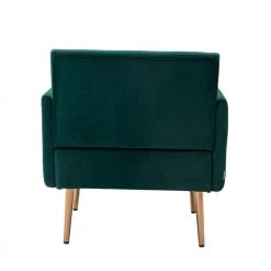 Green Morden Leisure Single Accent Chair with Rose Golden Metal Legs by HOMEFUN -Cheap LR Home Store green homefun accent chairs hfhdsn 838gn 66 1000