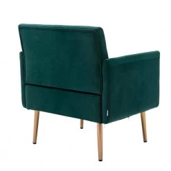 Green Morden Leisure Single Accent Chair with Rose Golden Metal Legs by HOMEFUN -Cheap LR Home Store green homefun accent chairs hfhdsn 838gn fa 1000