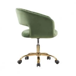 Green Velvet Morden Cute Upholstered Task Chair by HOMEFUN -Cheap LR Home Store green homefun task chairs hfhdsn 173gn 40 1000