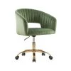 Green Velvet Morden Cute Upholstered Task Chair by HOMEFUN 2 Green Velvet Morden Cute Upholstered Task Chair by HOMEFUN -Cheap LR Home Store green homefun task chairs hfhdsn 173gn 64 1000