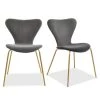 Flavia Grey Velvet Dinning Chair (Set of 4) by Elevens 2 Flavia Grey Velvet Dinning Chair (Set of 4) by Elevens -Cheap LR Home Store grey elevens dining chairs flavia grey 4 64 1000
