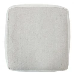 Textured Ivory / Beige Farmhouse Chic Shag Pouf Ottoman by LR Home -Cheap LR Home Store ivory beige lr home ottomans poufs34039bei1612 66 1000