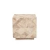 Modern 20 in. L x 20 in. W x 20 in. H Light Natural Geometric Handmade Acacia Blend Block Square Side End Table by LR Home -Cheap LR Home Store light natural lr home end side tables 7715a7184d9348 64 1000