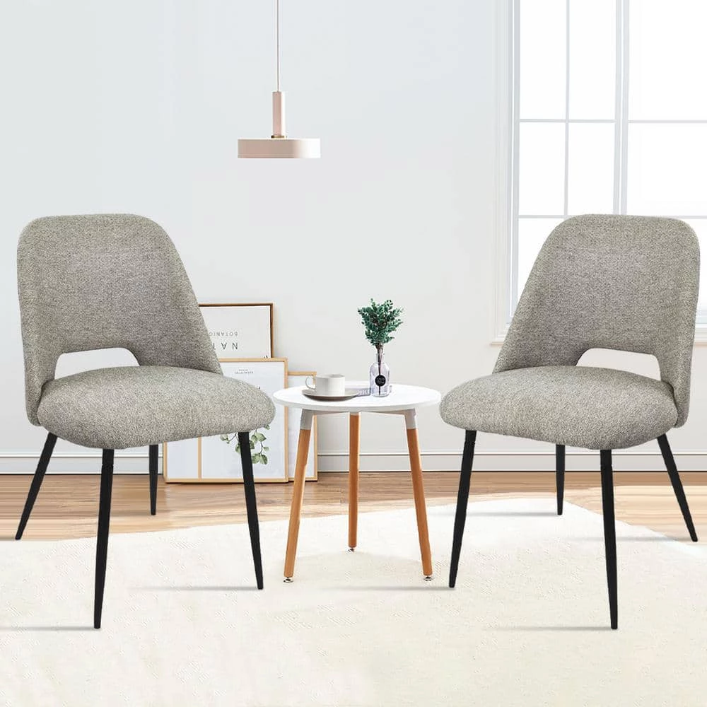 Edwin Light Gray Upholstered Side Chair(Set of 2) by Elevens 10 Edwin Light Gray Upholstered Side Chair(Set of 2) by Elevens - Image 8