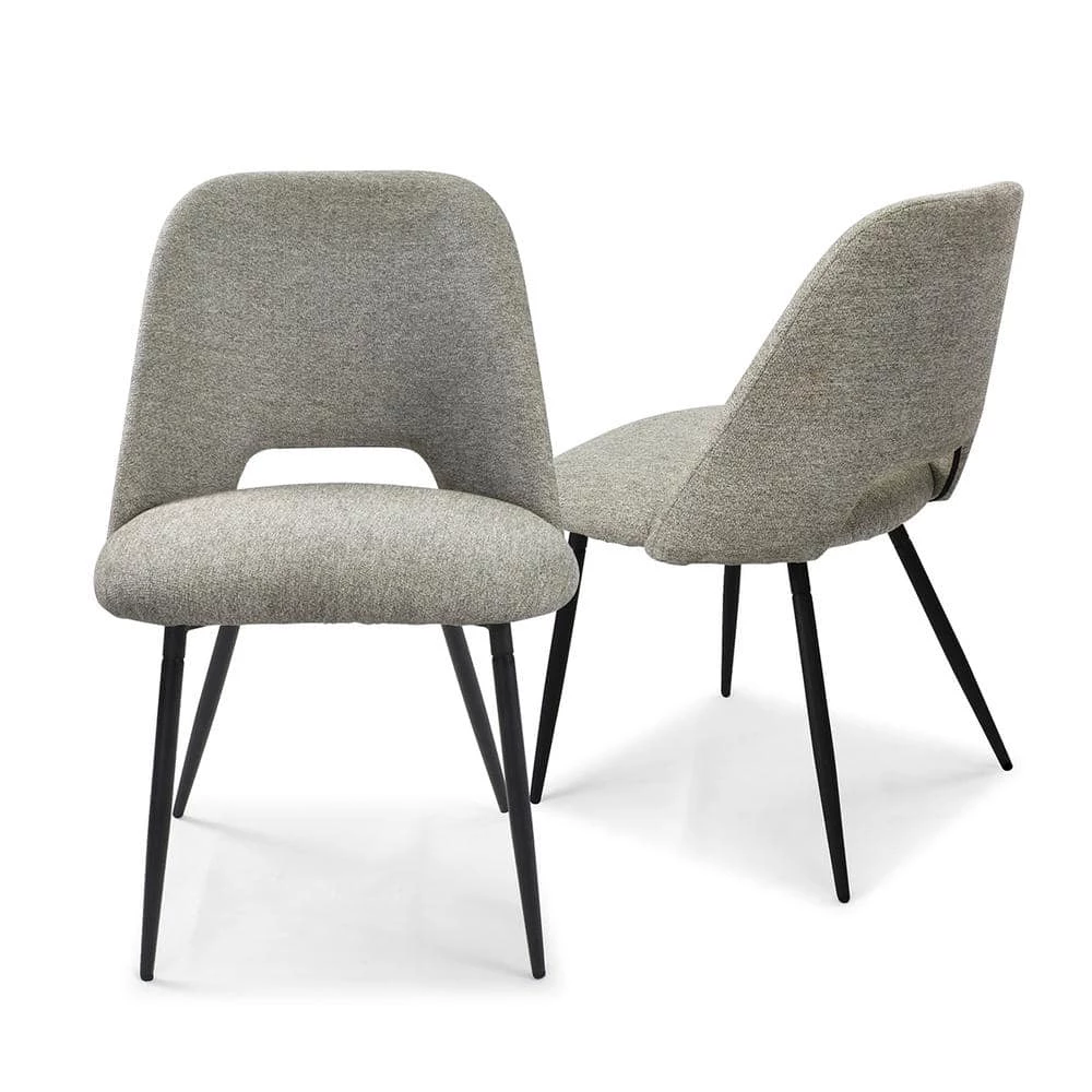 Edwin Light Gray Upholstered Side Chair(Set of 2) by Elevens 3 Edwin Light Gray Upholstered Side Chair(Set of 2) by Elevens