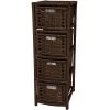4-Drawer Mocha Natural Fiber Occasional Trunk by Oriental Furniture 2 4-Drawer Mocha Natural Fiber Occasional Trunk by Oriental Furniture -Cheap LR Home Store mocha oriental furniture accent cabinets jh09 048 4 moc 64 1000