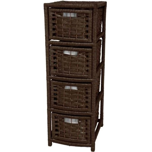 4-Drawer Mocha Natural Fiber Occasional Trunk by Oriental Furniture 8 4-Drawer Mocha Natural Fiber Occasional Trunk by Oriental Furniture -Cheap LR Home Store mocha oriental furniture accent cabinets jh09 048 4 moc 64 1000