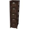 5-Drawer Mocha Natural Fiber Occasional Trunk by Oriental Furniture -Cheap LR Home Store mocha oriental furniture accent cabinets jh09 048 5 moc 64 1000