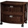 2-Drawer Mocha Natural Fiber Trunk by Oriental Furniture -Cheap LR Home Store mocha oriental furniture accent cabinets jh09 051 2 moc 64 1000
