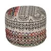 Authentic Floral Bohemian 18 in. x 14 in. Multi-Color Ottoman Pouf by LR Home 2 Authentic Floral Bohemian 18 in. x 14 in. Multi-Color Ottoman Pouf by LR Home -Cheap LR Home Store multi color lr home ottomans poufs99717mlt1612 64 1000