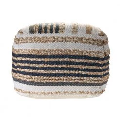 Natural Jute Natural Black Cube Pouf by LR Home 10 Natural Jute Natural Black Cube Pouf by LR Home -Cheap LR Home Store natural black lr home ottomans poufs99757nbk1612 1f 1000