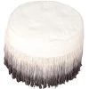 Tie Dye Tassel Natural / Grey Round 20 in. x 14 in. Indoor Pouf by LR Home -Cheap LR Home Store natural grey lr home ottomans poufs99713ngy2014 64 1000