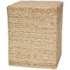 18.5 in. Rush Grass Square Stand in Natural by Oriental Furniture -Cheap LR Home Store natural oriental furniture end side tables fb table2 nat 64 1000