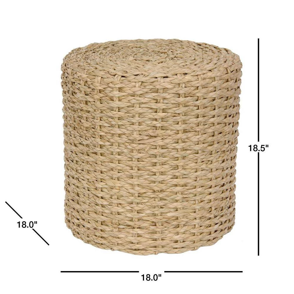 Natural Accent Ottoman by Oriental Furniture 4 Natural Accent Ottoman by Oriental Furniture - Image 2