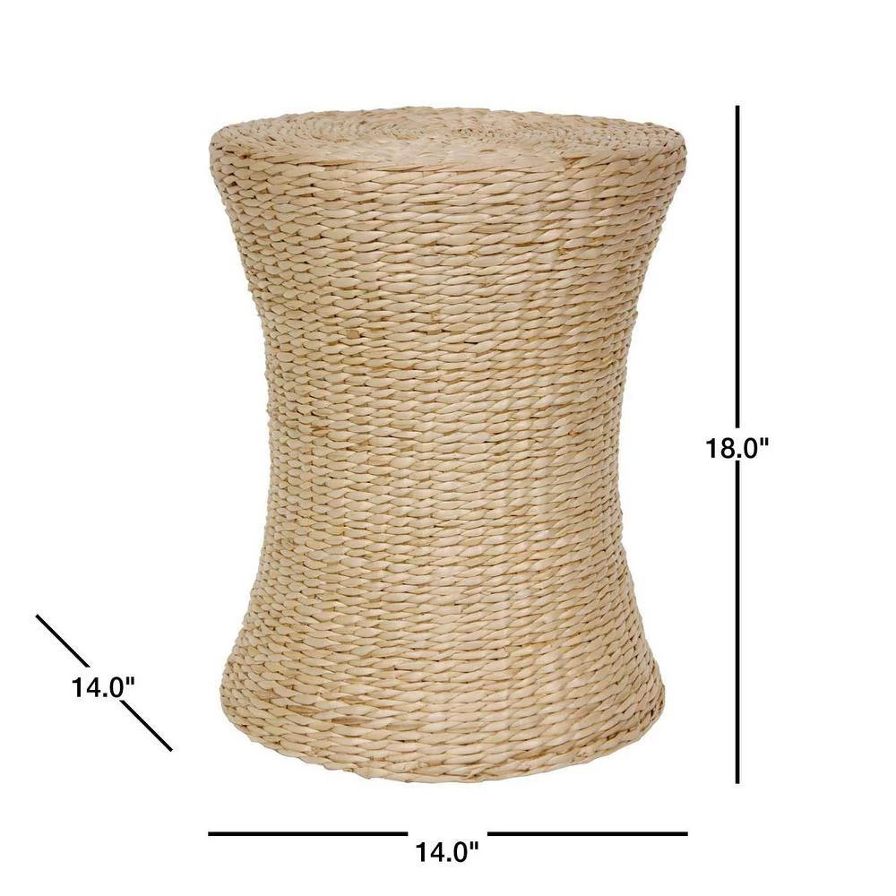 Natural Accent Ottoman by Oriental Furniture 4 Natural Accent Ottoman by Oriental Furniture - Image 2