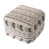 Tufted Navy / Ivory 18 in. Geometric Pattern Pouf by LR Home 1 Tufted Navy / Ivory 18 in. Geometric Pattern Pouf by LR Home -Cheap LR Home Store navy blue ivory lr home ottomans poufs99764nvi1612 64 1000