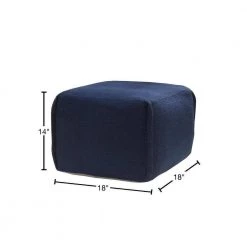 Handcrafted Solid Navy Blue 18 in. x 18 in. Pleated Square Pouf by LR Home 12 Handcrafted Solid Navy Blue 18 in. x 18 in. Pleated Square Pouf by LR Home -Cheap LR Home Store navy blue lr home ottomans poufs34033ens1612 40 1000