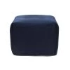 Handcrafted Solid Navy Blue 18 in. x 18 in. Pleated Square Pouf by LR Home -Cheap LR Home Store navy blue lr home ottomans poufs34033ens1612 64 1000