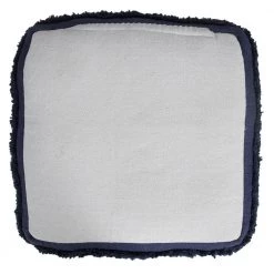 Solid Navy Blue 18 in. x 18 in. x 14 in. Textured Stripe Pouf Ottoman by LR Home -Cheap LR Home Store navy blue lr home ottomans poufs34050nav1612 66 1000