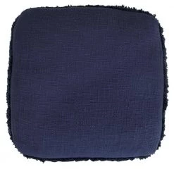 Solid Navy Blue 18 in. x 18 in. x 14 in. Textured Stripe Pouf Ottoman by LR Home -Cheap LR Home Store navy blue lr home ottomans poufs34050nav1612 c3 1000