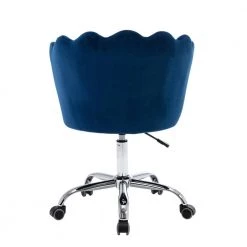 Navy Velvet Upholstered Adjustable Hight Swivel Shell Task Chair by HOMEFUN 14 Navy Velvet Upholstered Adjustable Hight Swivel Shell Task Chair by HOMEFUN -Cheap LR Home Store navy homefun task chairs hfhdsn 819ny 66 1000