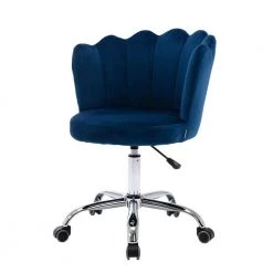 Navy Velvet Upholstered Adjustable Hight Swivel Shell Task Chair by HOMEFUN 20 Navy Velvet Upholstered Adjustable Hight Swivel Shell Task Chair by HOMEFUN -Cheap LR Home Store navy homefun task chairs hfhdsn 819ny 76 1000