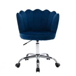 Navy Velvet Upholstered Adjustable Hight Swivel Shell Task Chair by HOMEFUN 15 Navy Velvet Upholstered Adjustable Hight Swivel Shell Task Chair by HOMEFUN -Cheap LR Home Store navy homefun task chairs hfhdsn 819ny c3 1000