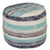 Casual Striped 18 in. x 14 in. Ocean Blue Indoor Ottoman Pouf by LR Home 2 Casual Striped 18 in. x 14 in. Ocean Blue Indoor Ottoman Pouf by LR Home -Cheap LR Home Store ocean blue lr home ottomans poufs99719blu1612 64 1000
