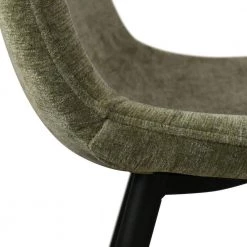 Olive Green Luxury Fabric Upholstered Dinning Chair (Set of 4) by Elevens -Cheap LR Home Store olive green elevens dining chairs spoon bk green 1f 1000