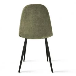 Olive Green Luxury Fabric Upholstered Dinning Chair (Set of 4) by Elevens -Cheap LR Home Store olive green elevens dining chairs spoon bk green 66 1000