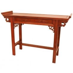 Qing Orange End Table by Oriental Furniture