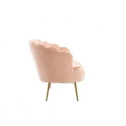 Antwan 52.4 in. Pink Modern Velvet Upholstered Tuxedo Arm 2-Seats Loveseats with Metal Legs by HOMEFUN 16 Antwan 52.4 in. Pink Modern Velvet Upholstered Tuxedo Arm 2-Seats Loveseats with Metal Legs by HOMEFUN -Cheap LR Home Store pink homefun loveseats hfhdsn 148p 40 1000