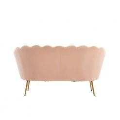 Antwan 52.4 in. Pink Modern Velvet Upholstered Tuxedo Arm 2-Seats Loveseats with Metal Legs by HOMEFUN 18 Antwan 52.4 in. Pink Modern Velvet Upholstered Tuxedo Arm 2-Seats Loveseats with Metal Legs by HOMEFUN -Cheap LR Home Store pink homefun loveseats hfhdsn 148p 66 1000