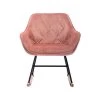Pink Modern Velvet Rocking Accent Chair with Wood Base by HOMEFUN 1 Pink Modern Velvet Rocking Accent Chair with Wood Base by HOMEFUN -Cheap LR Home Store pink homefun rockers gliders ottomans hfhdsn 856pk 64 1000